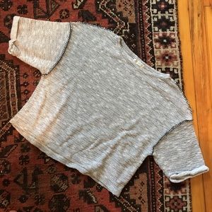 Pull&Bear knit 80s cropped sweater EUR S MX 26